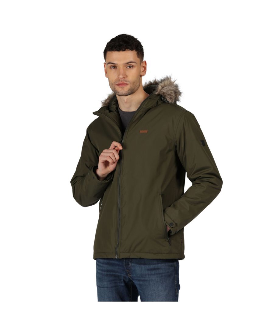 Image for Regatta Mens Haig Waterproof Insulated Hooded Parka Jacket