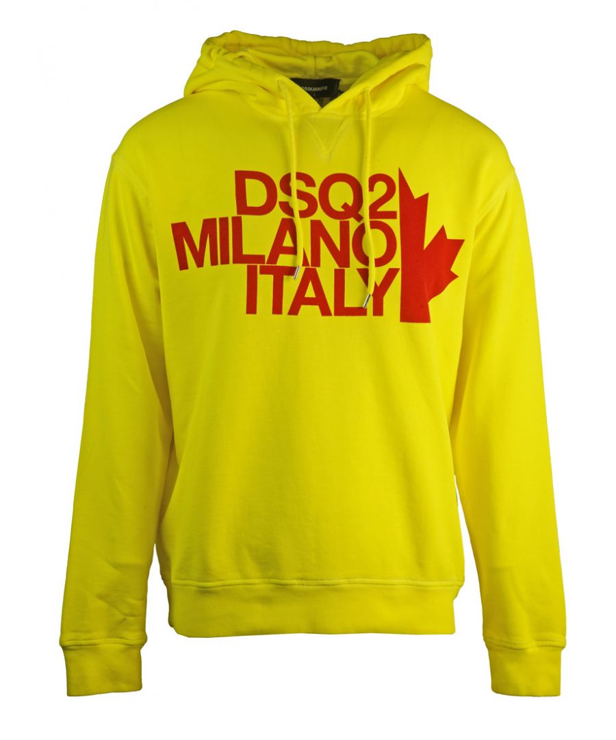 Image for Dsquared2 Cool Fit Milano Yellow Hoodie