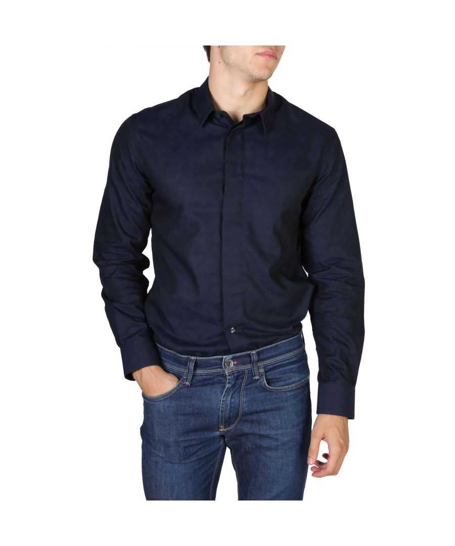 Armani Emporio Mens Shirts - Blue - Size 39