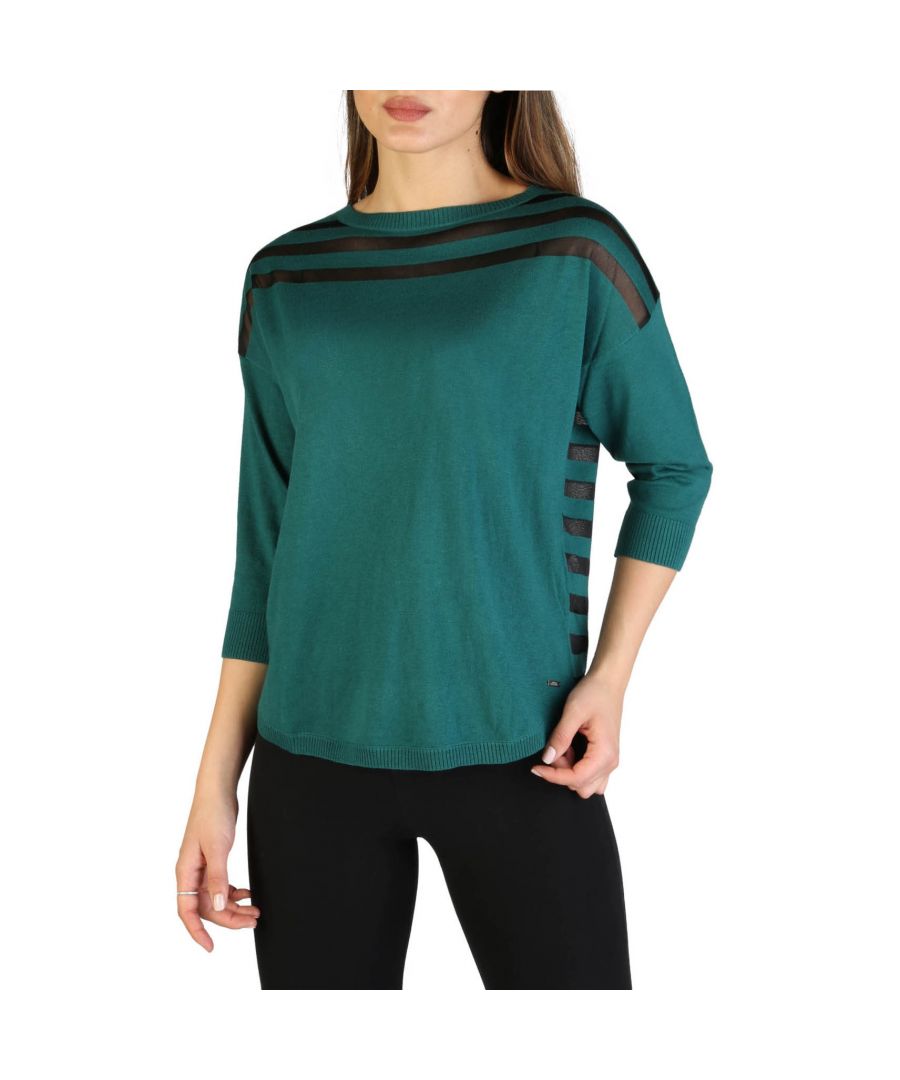 Armani Exchange Womens Sweaters - Green - Size Small