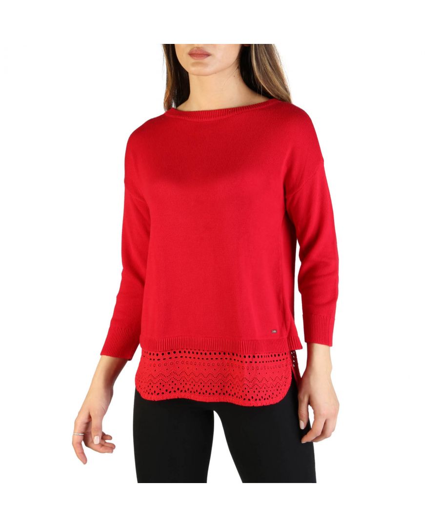 Armani Exchange Womens Sweaters - Red - Size Large
