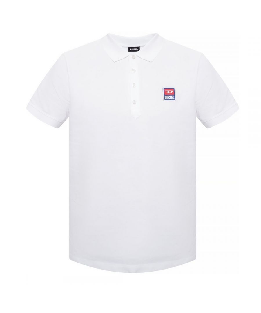 Image for Diesel T-Kal-Patch White Polo Shirt