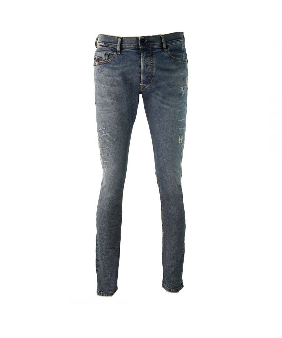 34W Robelli Men's Designer Slim Straight Fit Denim Stretch Jeans Stonewash 