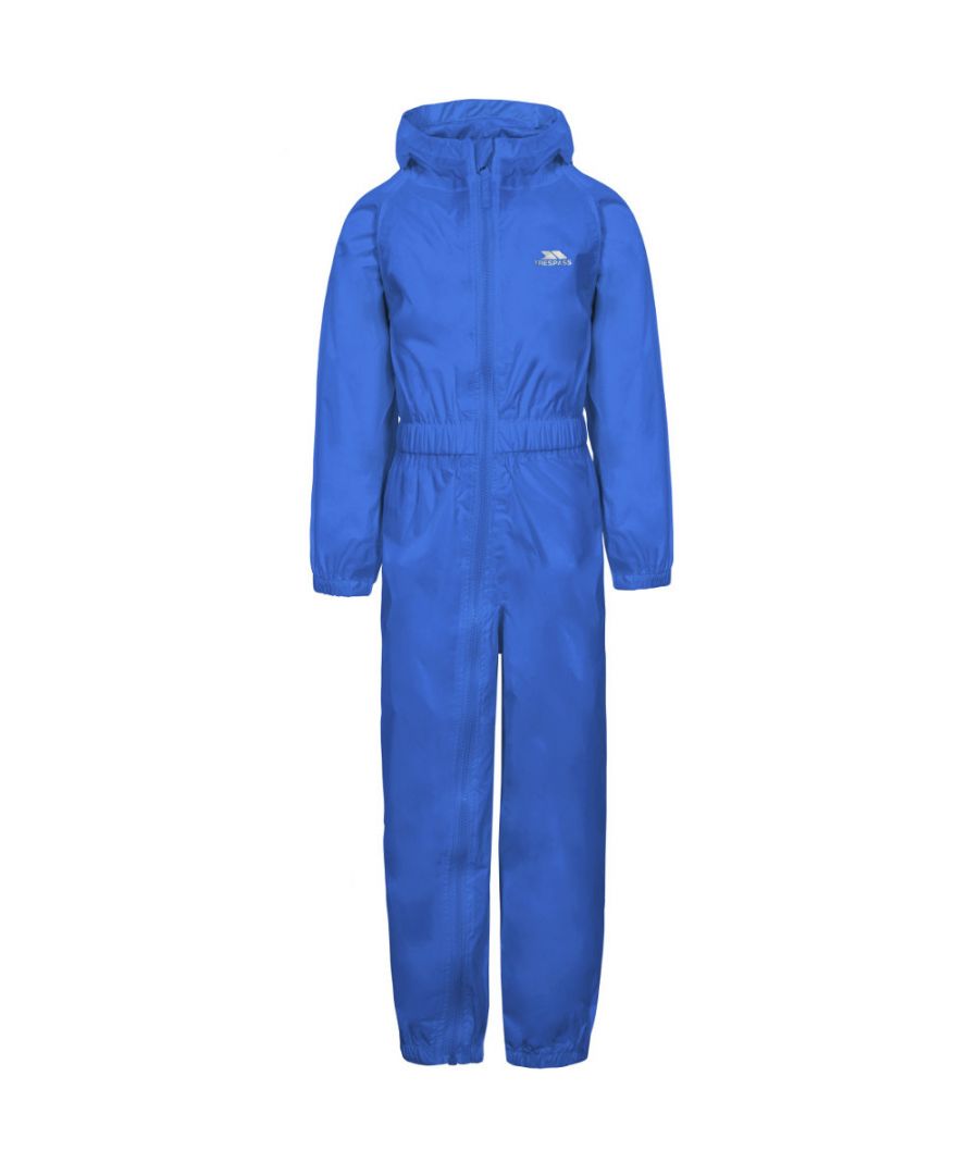 Image for Trespass Boys Girls Button Waterproof Breathable Rainsuit