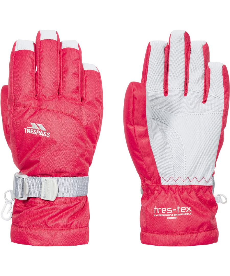 Image for Trespass Boys Simms Lightly Padded Waterproof Ski Gloves