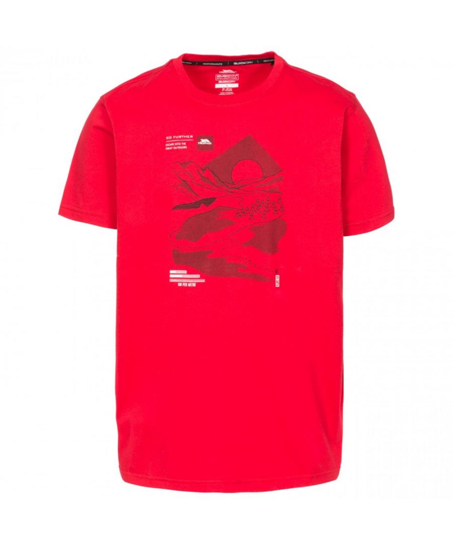 Explore more in the Landscape t-shirt. Stylish and lightweight, it’s ideal for any outdoor adventure. Made with QuickDry fabric and available in two colours of red and navy – choose yours for an effortlessly cool camping outfit; and be at one with nature.
