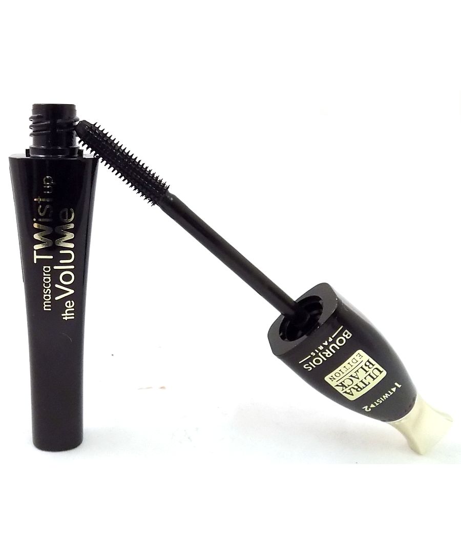 Bourjois Paris Twist Up The Volume Mascara 8ml - 52 Ultra Black Edition. Transformable brush with 2 results: Defined length and oversized volume. Use position 1 to lengthen and separate lashes and then use position 2 to volumise and intensify lashes. Bourjois tip: Apply an extra coat of mascara to the outer corners of the top lashes for a wide-eyed look
