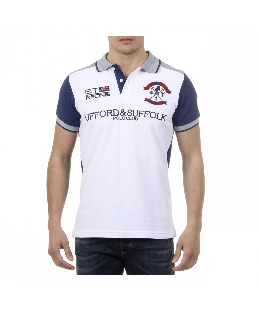 Image for Ufford & Suffolk Polo Club Mens Polo Short Sleeves US001 WHITE
