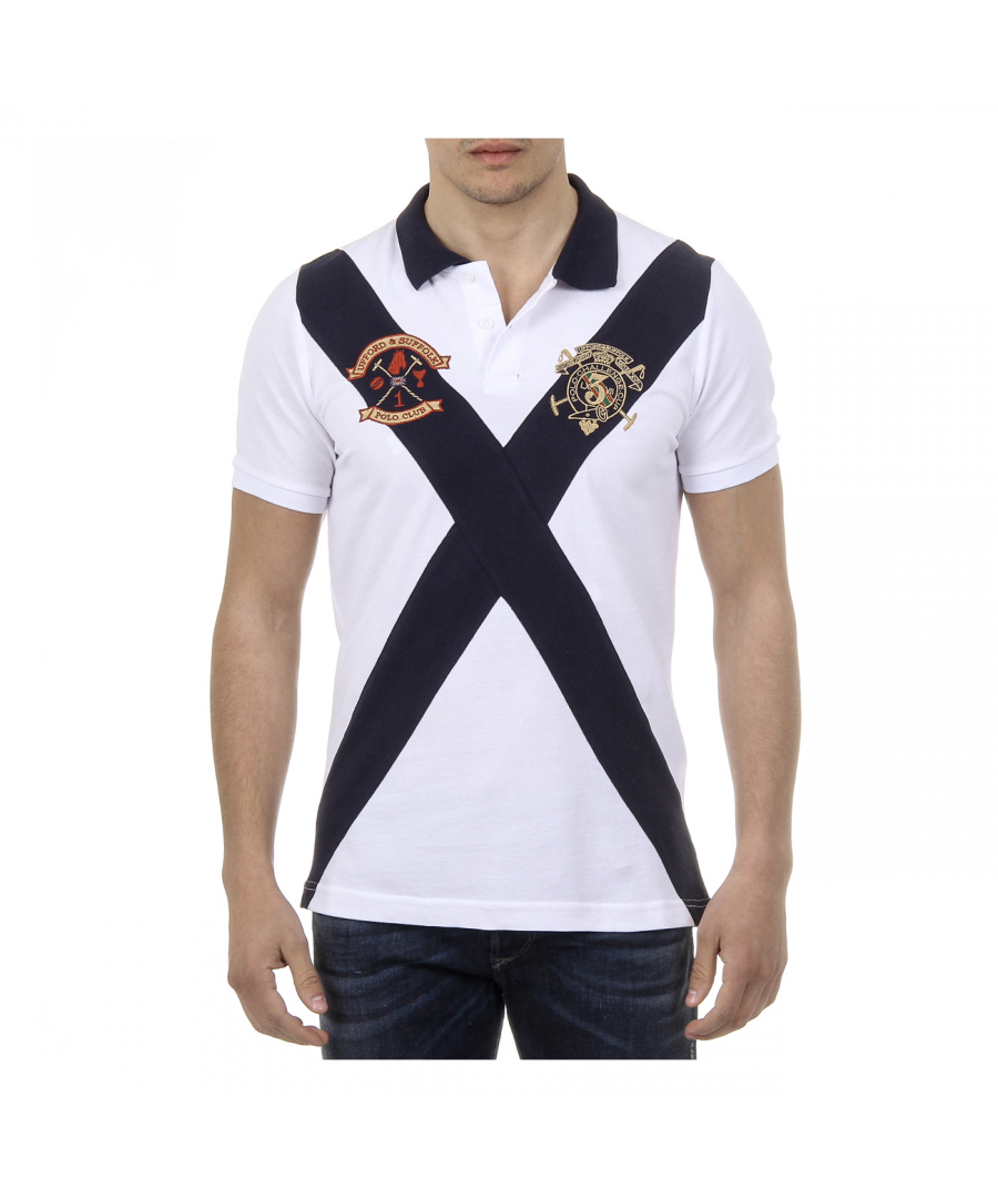 Image for Ufford & Suffolk Polo Club Mens Polo Short Sleeves US003 WHITE