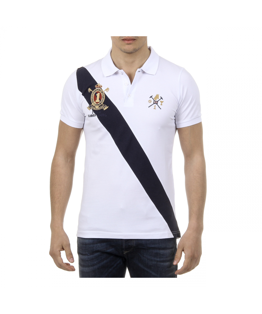 Image for Ufford & Suffolk Polo Club Mens Polo Short Sleeves US004 WHITE