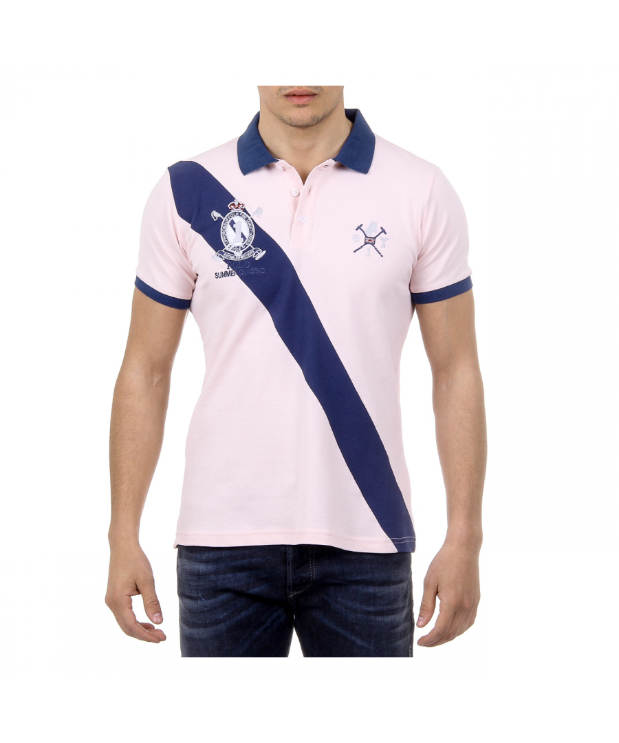 Image for Ufford & Suffolk Polo Club Mens Polo Short Sleeves US004 PINK