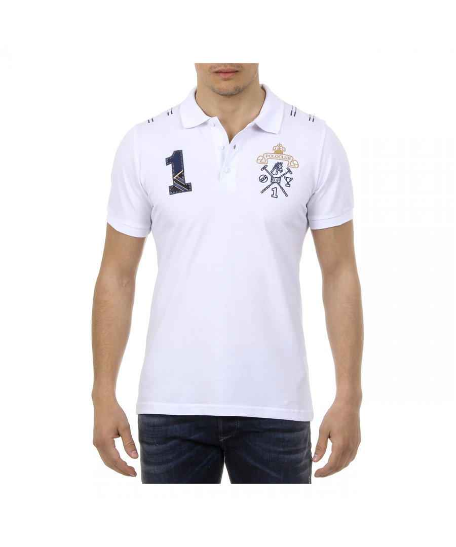 Image for Ufford & Suffolk Polo Club Mens Polo Short Sleeves US008 WHITE