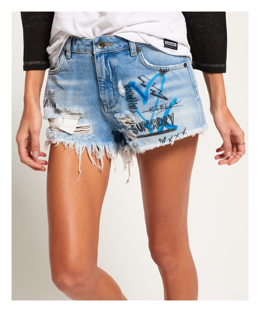 Image for SUPERDRY Eliza Cut Off Shorts