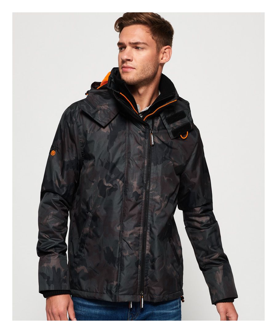 Image for Superdry Arctic Hooded Print Pop Zip SD-Windcheater Jacket