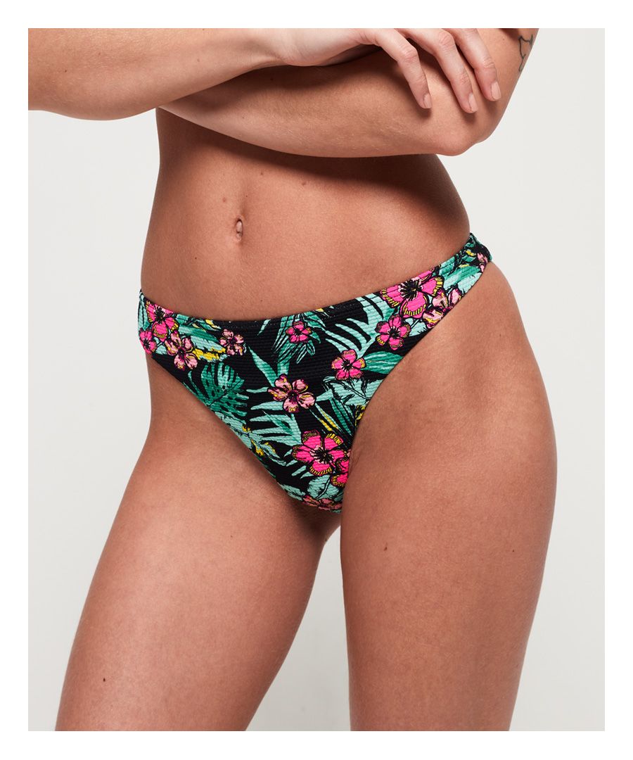 Superdry women's Felicity tie crop bikini bottom. Make a splash in the Felicity tie crop bikini bottom a must have to take you through this season.Classic in style. Check out the matching top available.Please note due to hygiene reasons, we are unable to offer an exchange or refund on underwear, unless they are sealed in their original packaging. This does not affect your statutory rights.