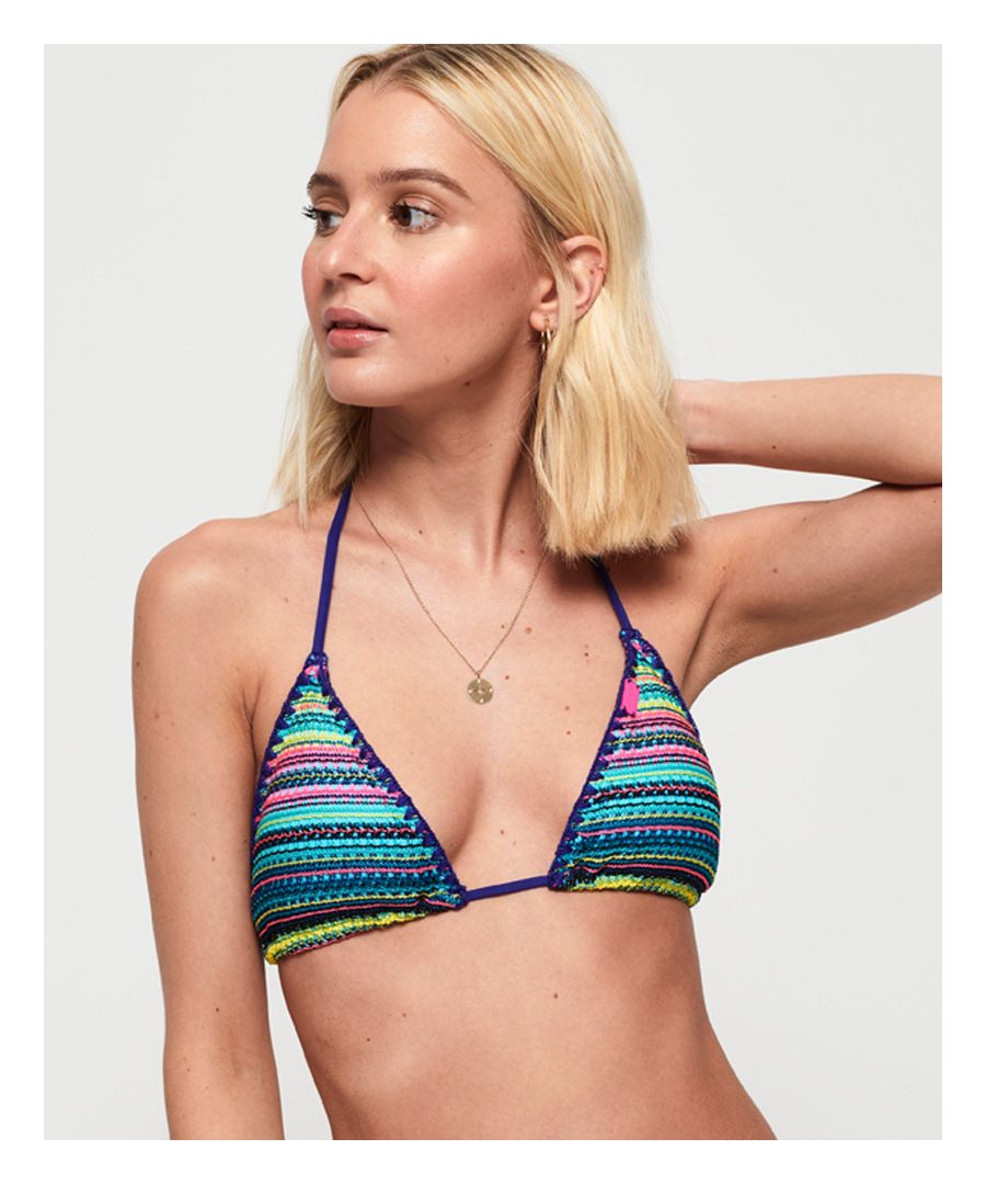 Image for Superdry Crochet Carnival Tri Bikini Top