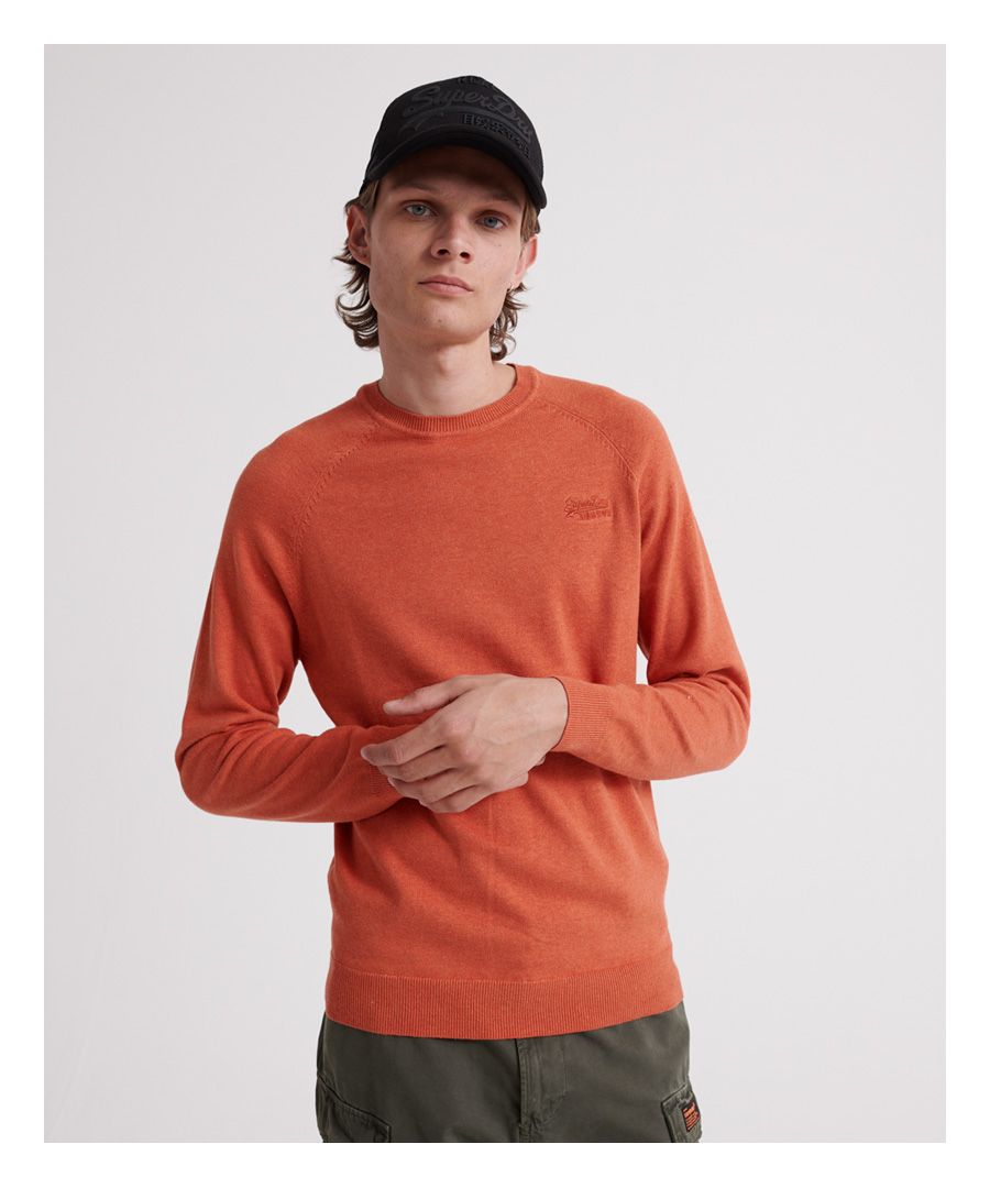 Image for Superdry Orange Label Cotton Crew jumper