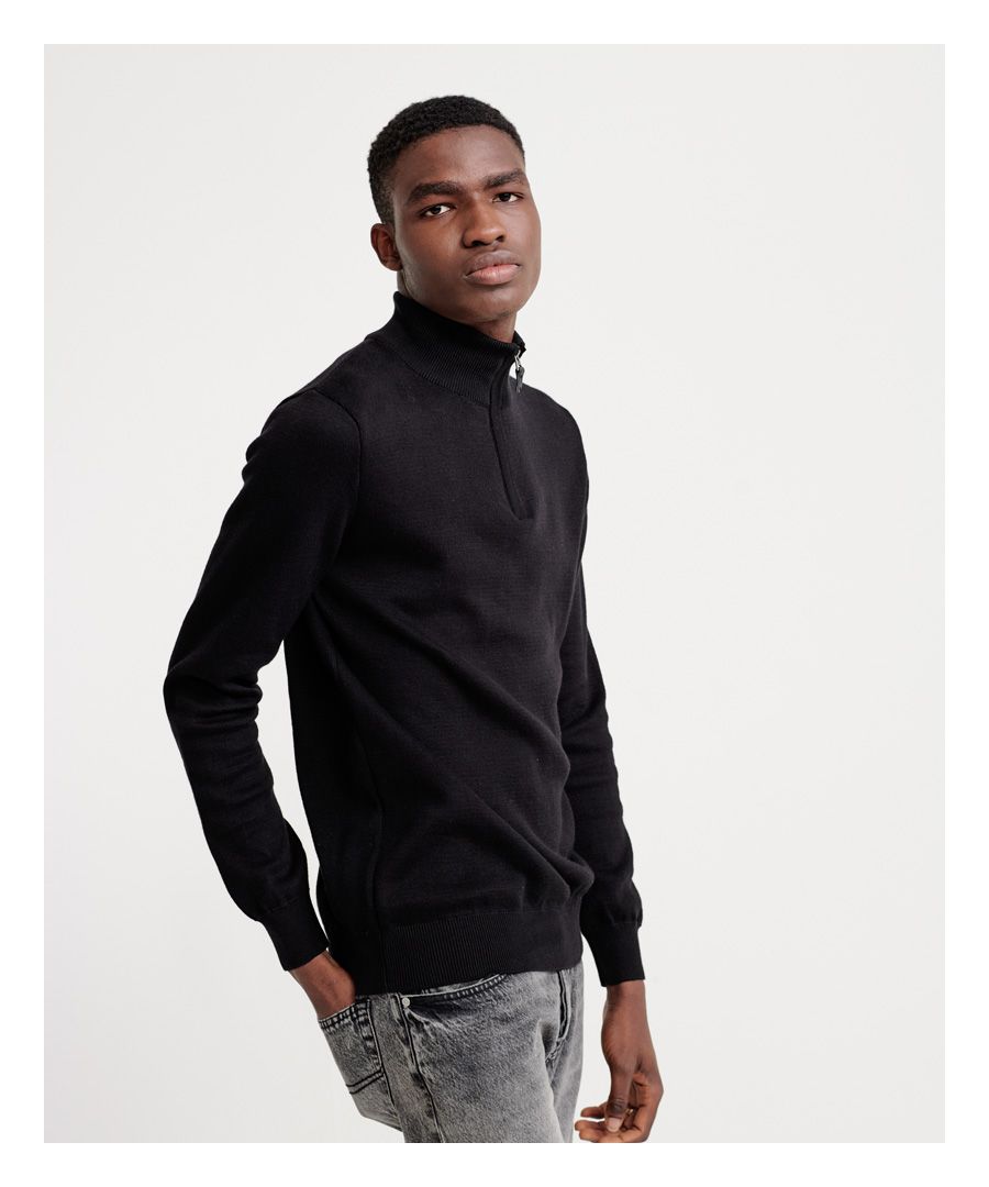 men's half zip jumper designer