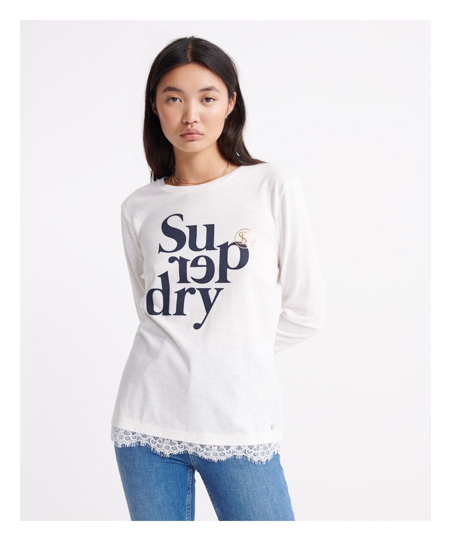 Image for Superdry Tilly Lace Graphic Top