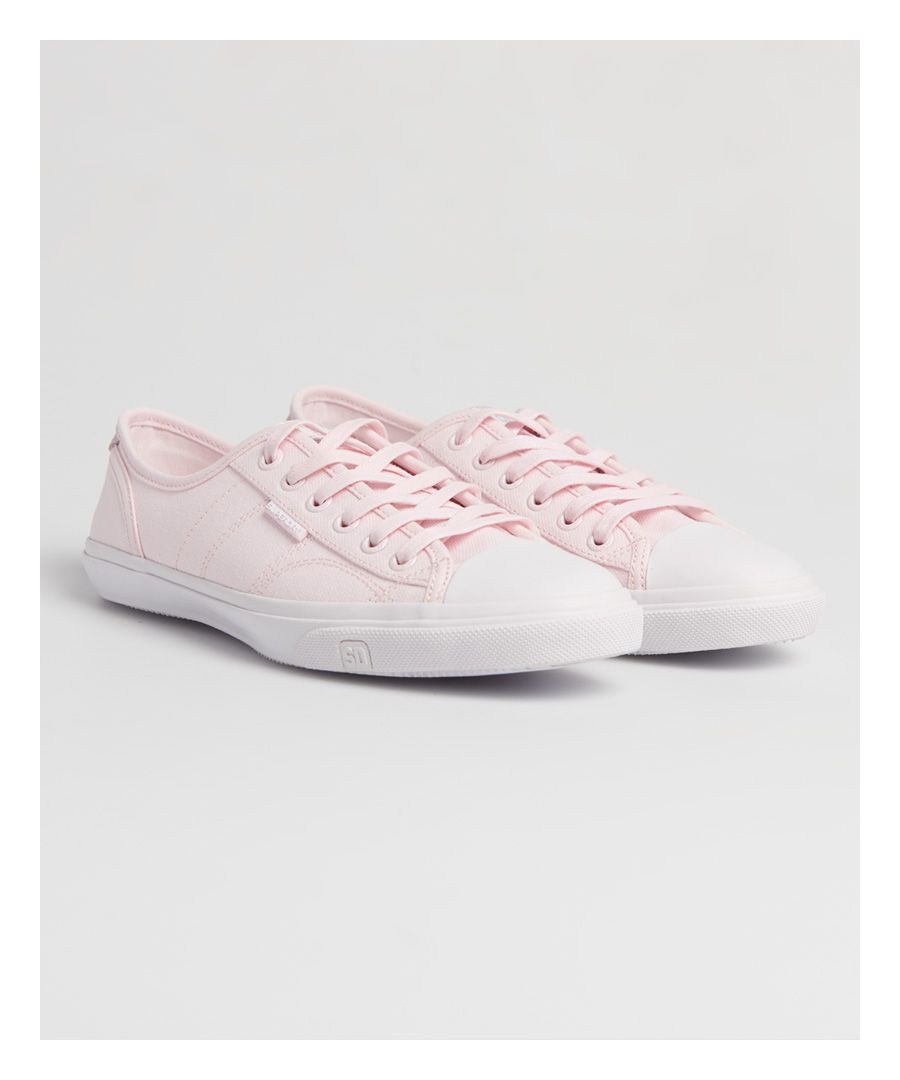 Superdry Womens Low Pro Sneakers - Pink - Size UK 5