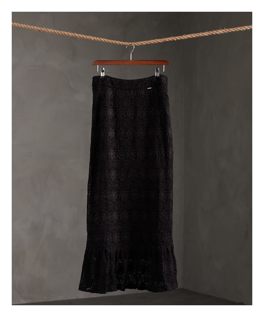 Image for Superdry Morgan Lace Maxi Skirt