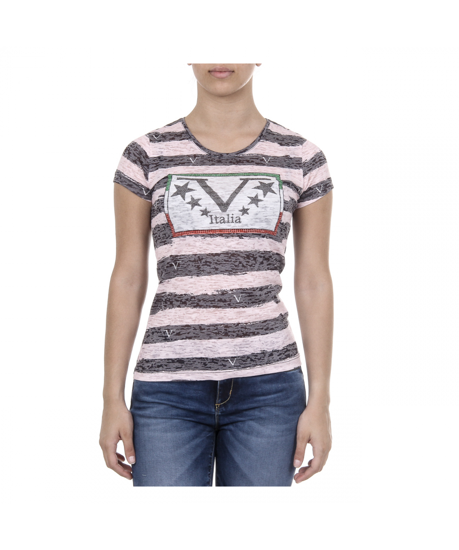 Image for V 1969 Italia Womens T-shirt Short Sleeves Round Neck Multicolor CHARLOTTE