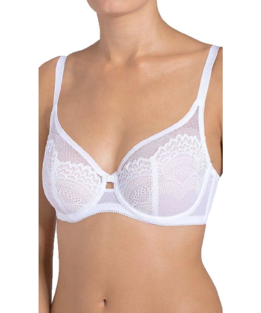 Triumph Womens Beauty-Full Darling 3/4 Cup Bra - White - Size 34D