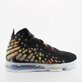 Nike Lebron XVII Black Textile Unisex Lace Up Trainers BQ3178 005