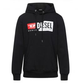 Diesel S-Girk-Hood-Cuty Black Hoodie