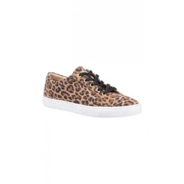 Hush Puppies Womens/Ladies Tessa Leopard Print Leather Trainers (Brown ...