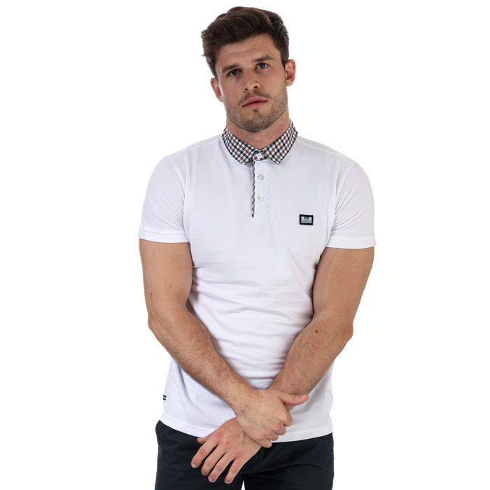 weekend offender check collar polo