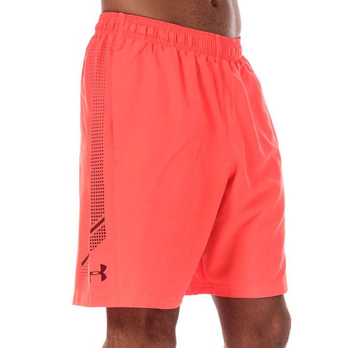 Men's Under Armour UA Woven Graphic Shorts in Red