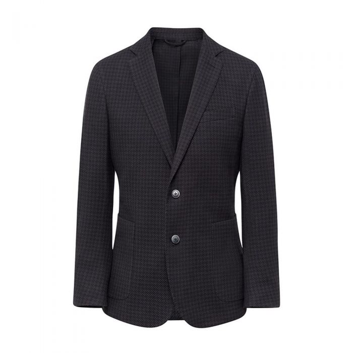 Men's Hackett, Twill Houndstooth Jacket in Charcoal