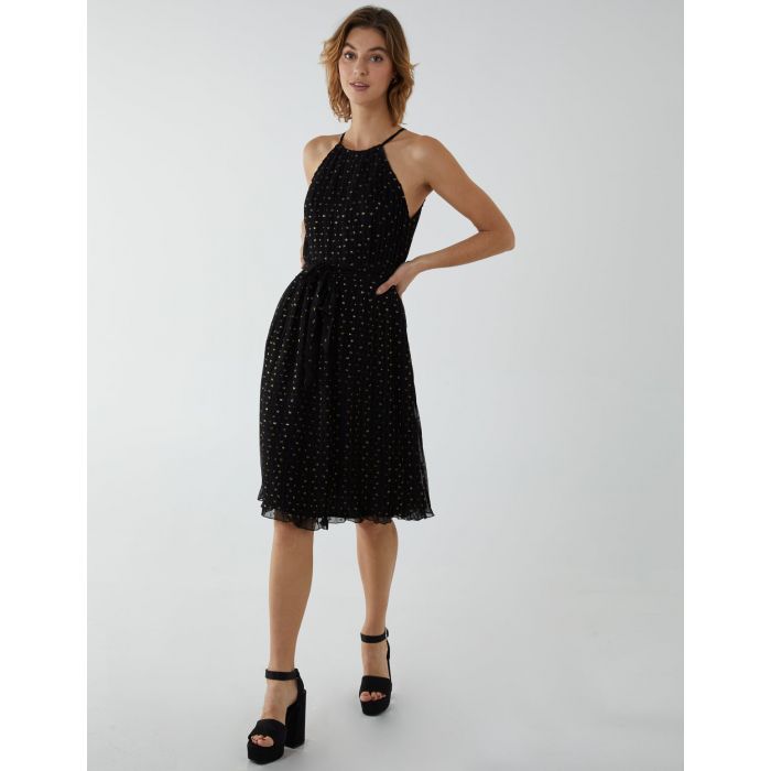 Elegant Cross Halter Knee Length Dress main image 1