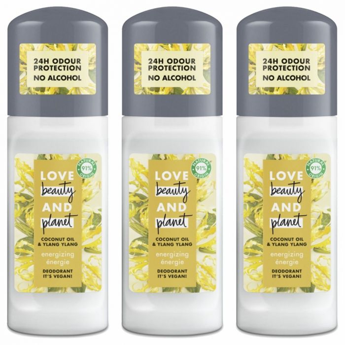 Love Beauty and Vegan Deodorant Energising Coconut Oil & Ylang