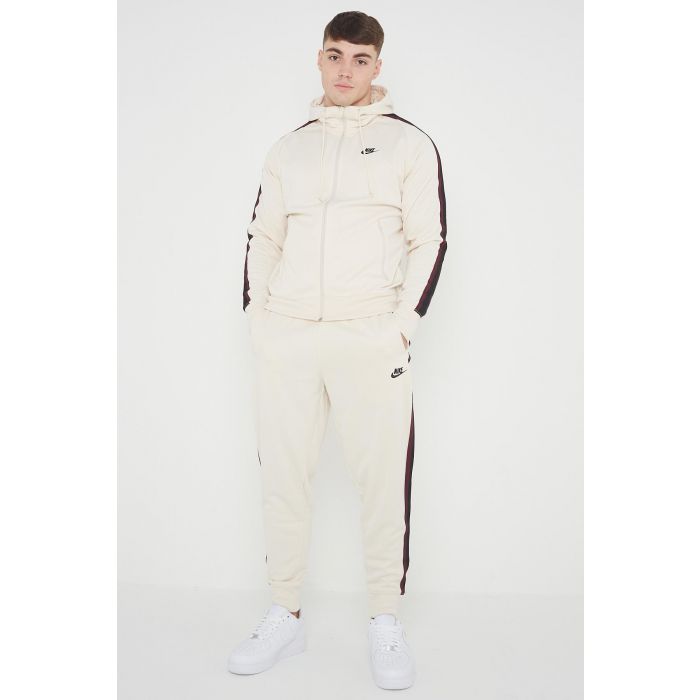 Nike Mens Tribute Poly Tracksuit In Cream