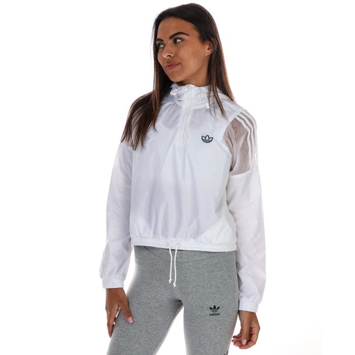 adidas crop windbreaker