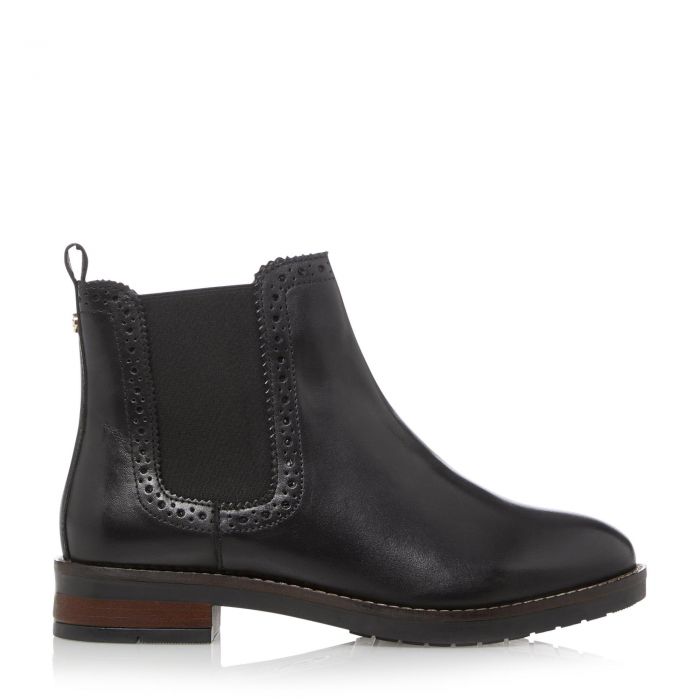 dune quarters leather chelsea boots