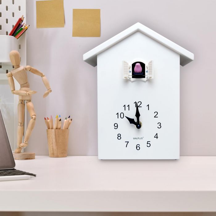 Walplus White Cuckoo Clock White Window wall clock, wall clock