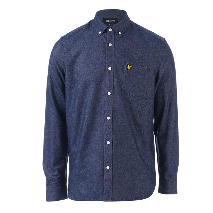 lyle and scott twill overshirt
