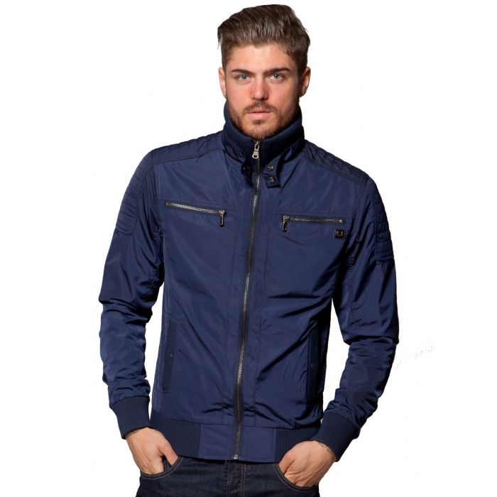 ETO | Men's Designer Navy Biker Style Jacket