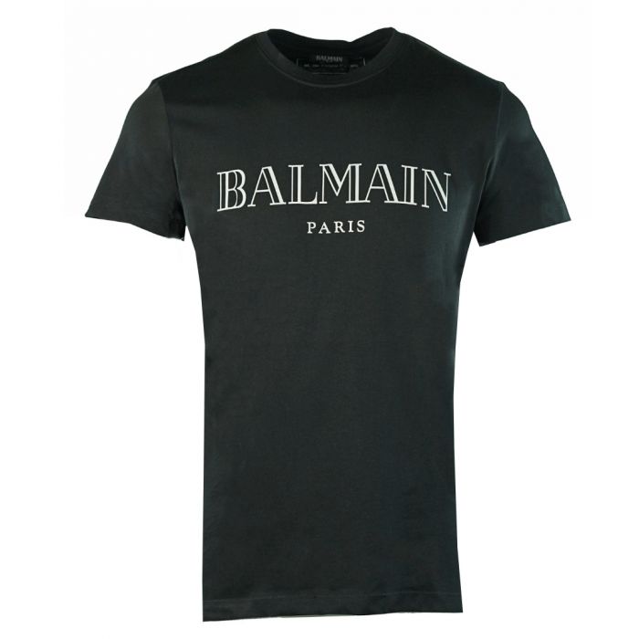Balmain Paris Logo Black T-Shirt
