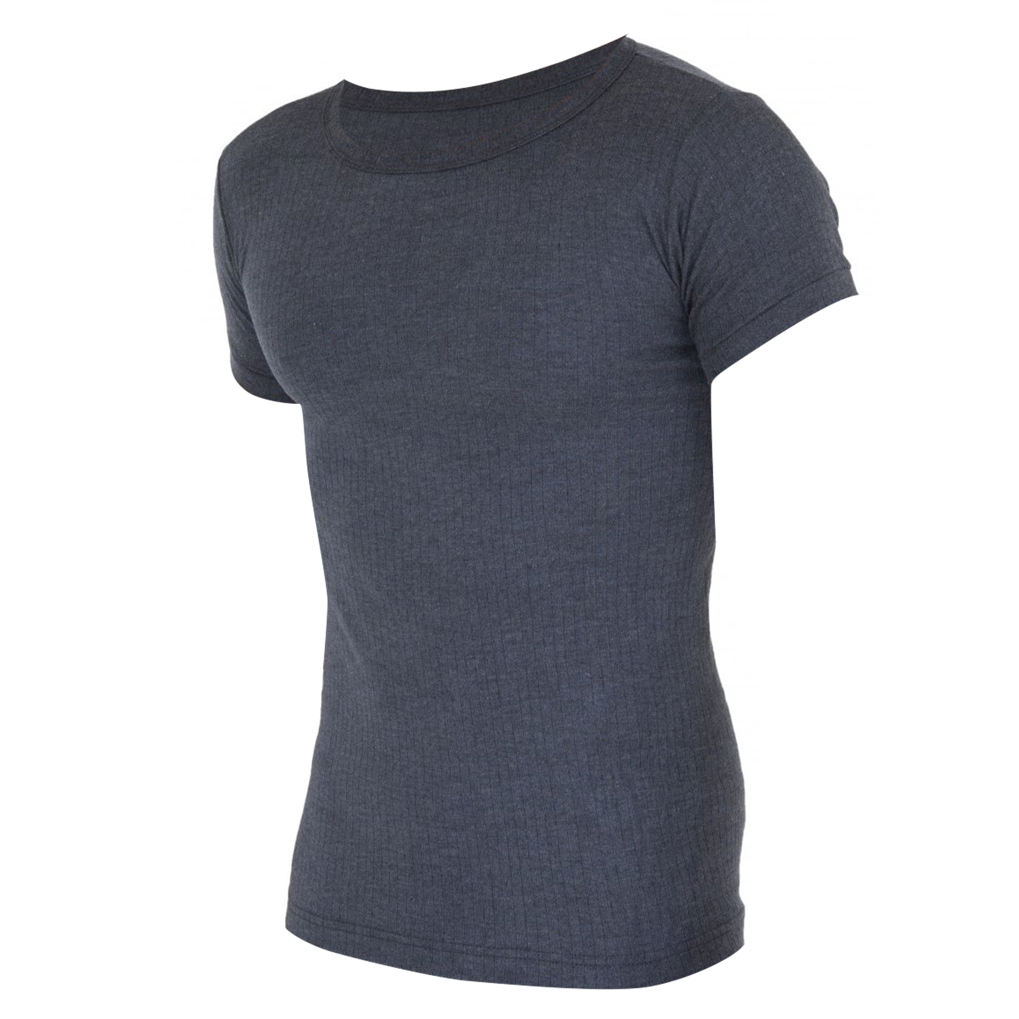 Thumbnail - FLOSO - T-shirt thermique à manches courtes (en viscose) - Homme (Charbon)