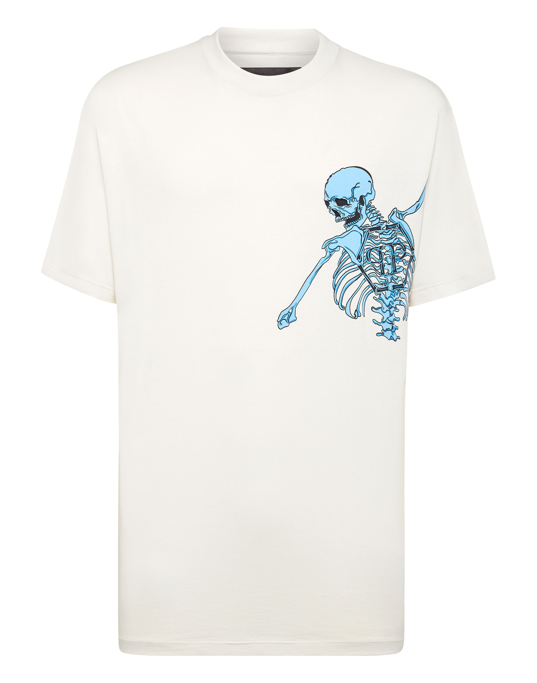 Philipp Plein T-shirt rund hals skelett herr – bild 2