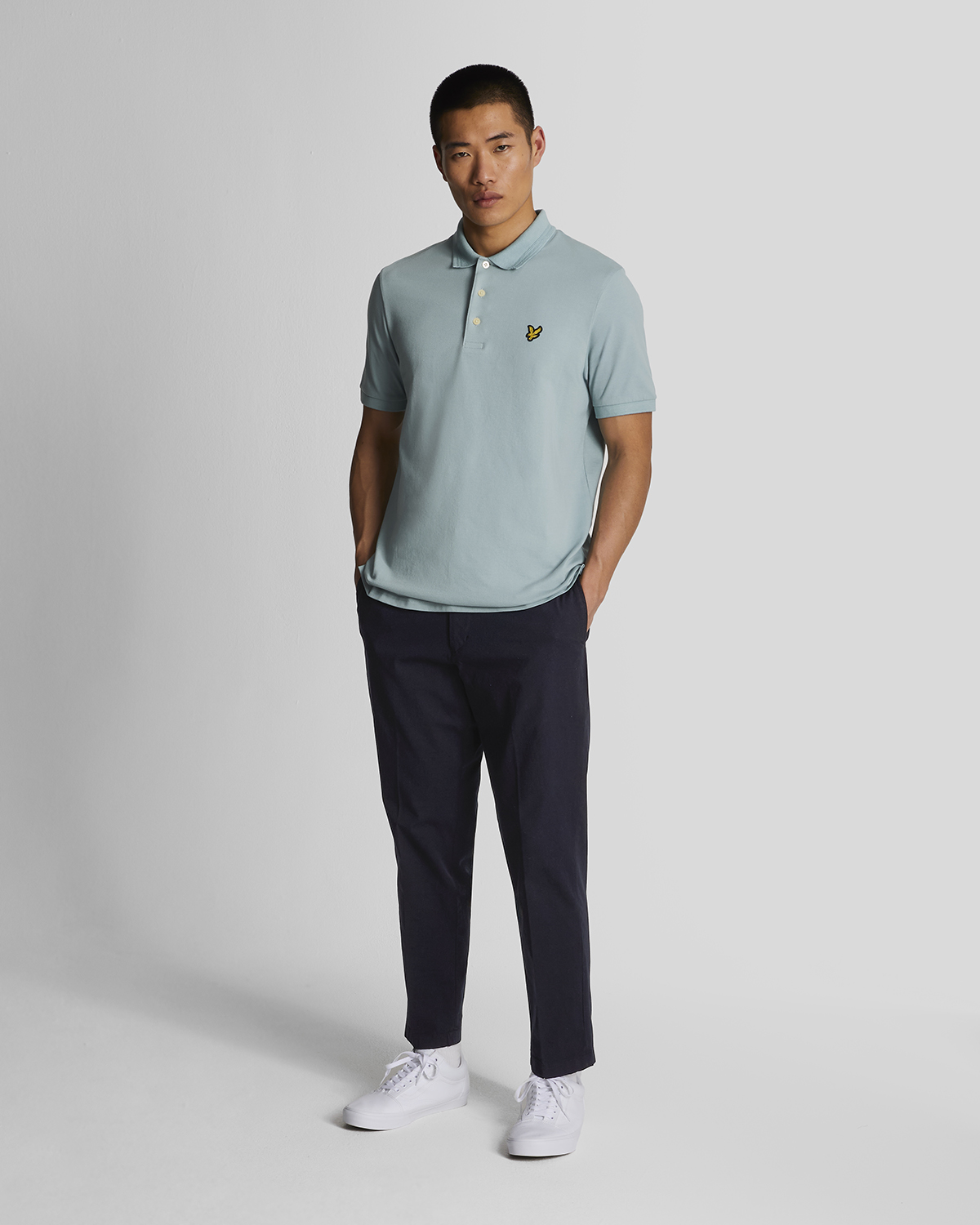 Lyle & Scott Rally Tipped pikétröja för män herr – bild 2