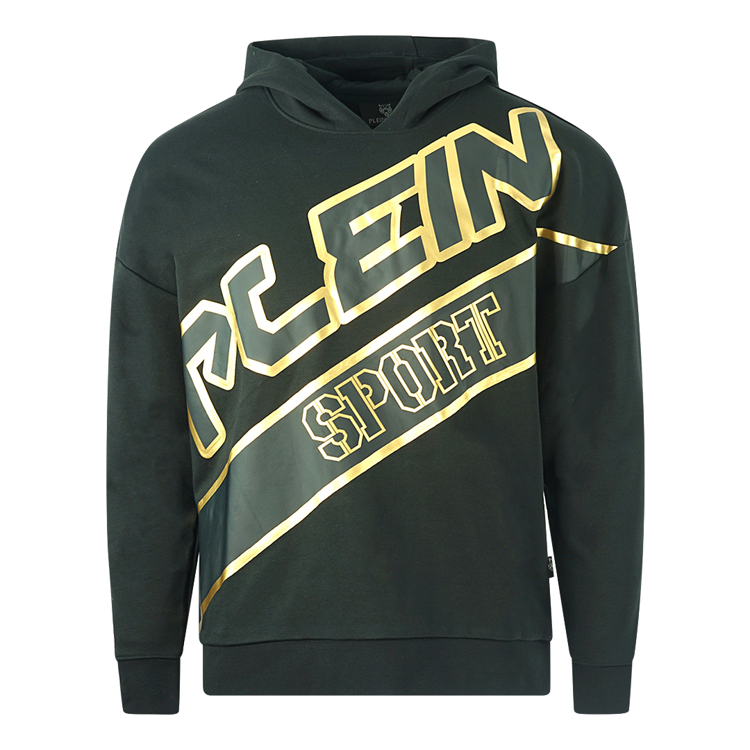 Stor Logotyp Svart Hoodie