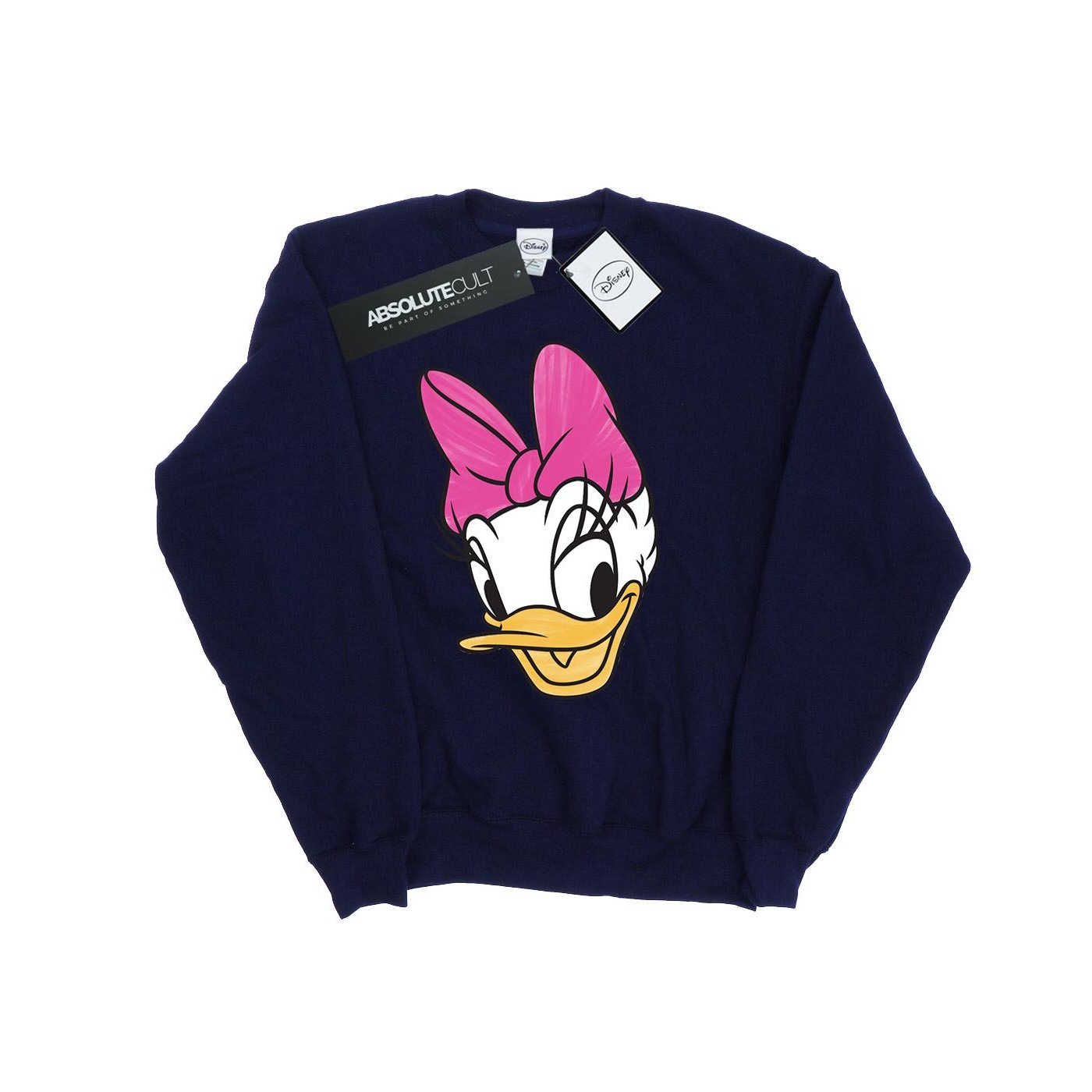 Thumbnail - Disney - "Daisy Duck Head Painted" Sweatshirt für Herren (Marineblau)