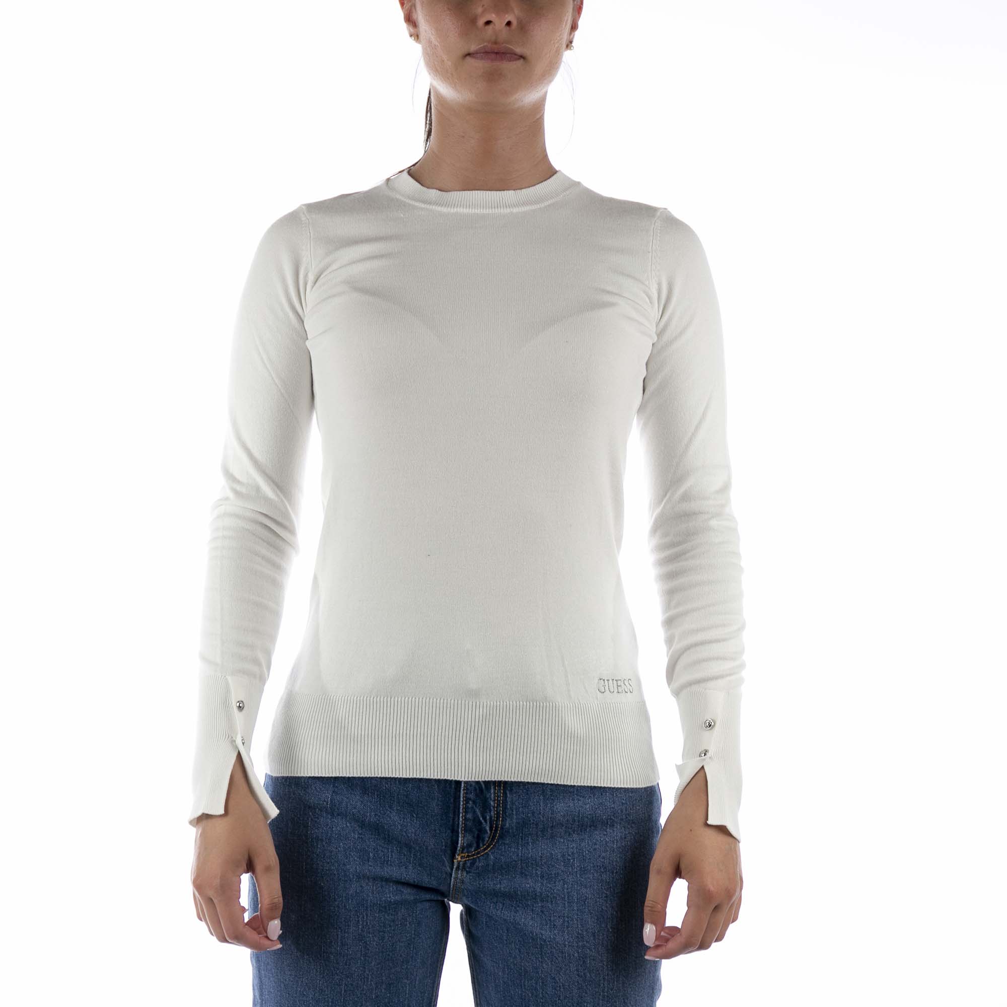 Thumbnail - Guess Elinor Weißer Pullover