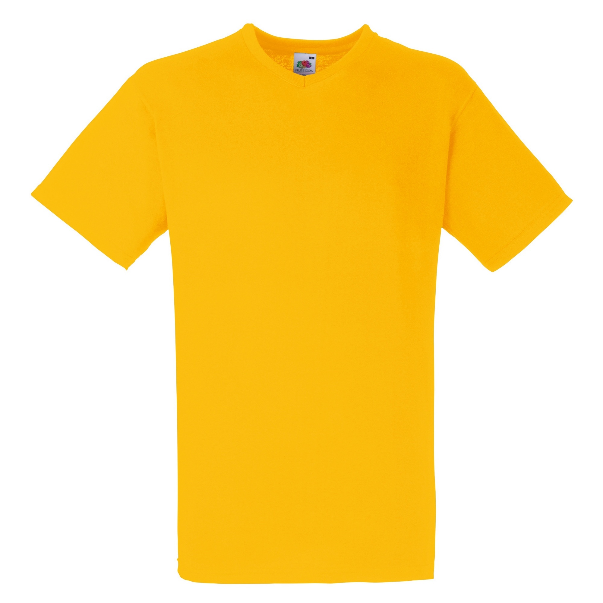 Thumbnail - Fruit Of The Loom Valueweight T-shirt für Männer mit V-Ausschnitt, kurzärmlig (Sonnenblumengelb)