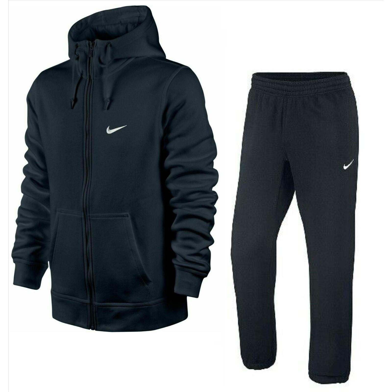 Thumbnail - Nike Herren Club Fleece Full Trainingsanzug Set Navy